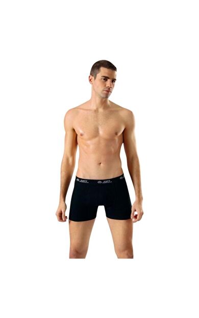 Anıt 1115 Likralı Erkek Boxer 3 Adet  - Siyah