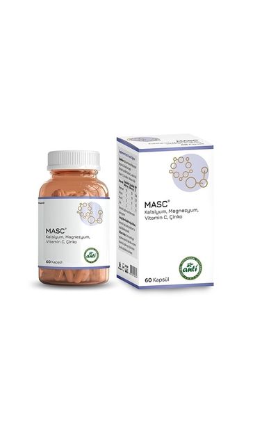 Anti Masc Kalsiyum, Magnezyum, Vitamin C, Çinko 60 kapsül