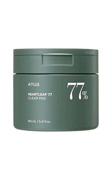 Heartleaf 77% Clear Pad Gözenek Ve Siyah Nokta Karşıtı Asitli Tonik Ped 160ml
