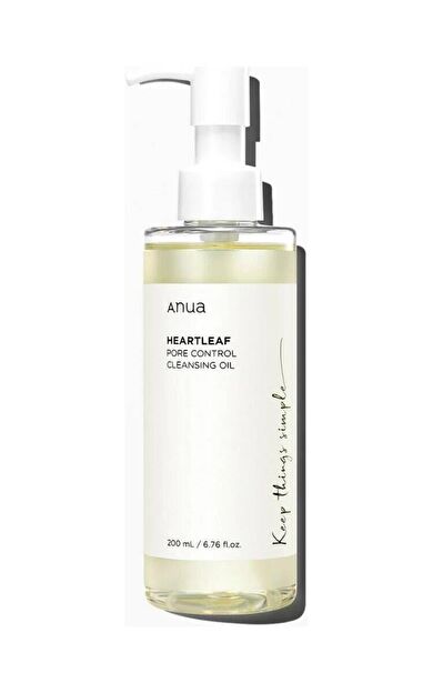 Anua Heartleaf Pore Control Cleansing Oil - Gözenek, Siyah Nokta Karşıtı Yağ Bazlı Temizleyici 200ml