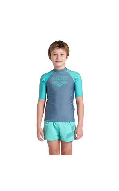Arena 006295580 Rash Vest L/S Graphic Erkek Çocuk Yüzücü Tişörtü