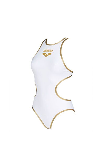W ARENA ONE BIGLOGO ONE PIECE WHITE/GOLD