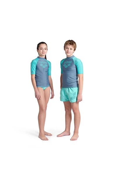 Arena 006295580 Rash Vest L/S Graphic Erkek Çocuk Yüzücü Tişörtü