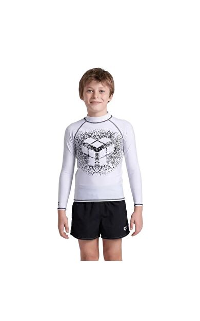 Arena 006296155 Rash Vest L/S Graphic Erkek Çocuk Yüzücü Tişörtü