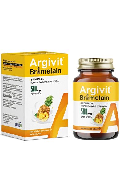 Argivit Bromelain 500 Mg 60 Tablet