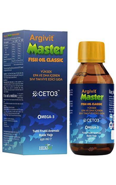 Argivit Master Fish Oil-Balık Yağı 150ml