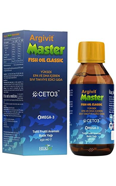 Argivit Master Fish Oil-Balık Yağı 150ml