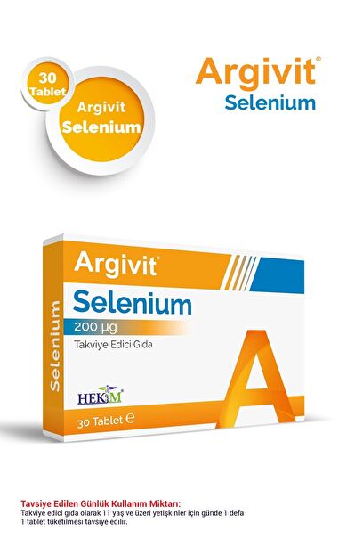 Argivit Selenium Selenyum İçeren Takviye Edici Gıda 30 Tablet