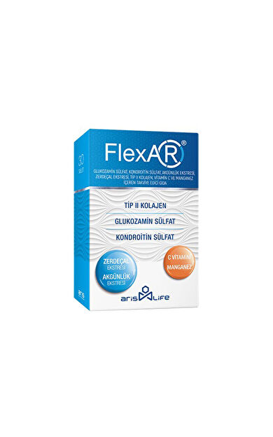 FlexAR Tip 2 Kolajen C Vitamini - Manganez Takviye Edici Gıda 30 Tablet