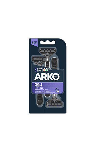 Arko Men Pro4 Traş Bıçağı T4 3'Lü