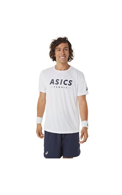 Asics 2041A259-100 Court Graphic Tee Erkek T-Shirt