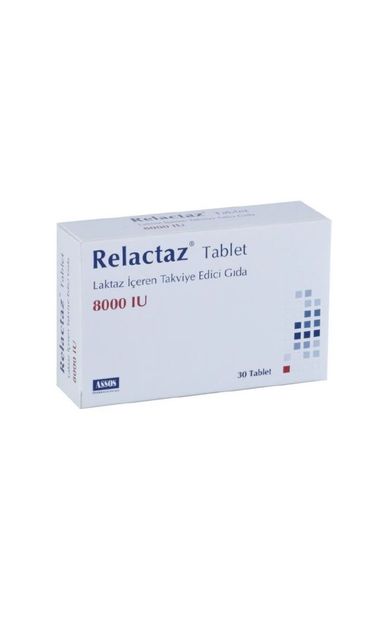Relactaz 30 Tablet - Laktaz içeren Takviye Edici Gıda