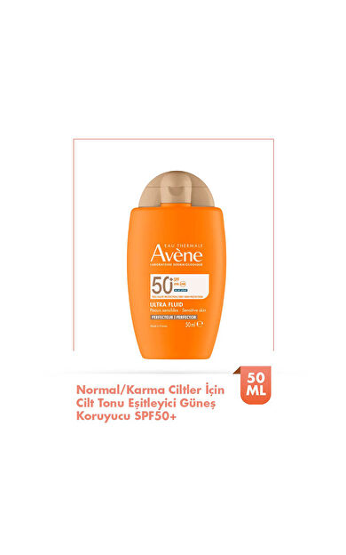 Avene Ultra Fluid Perfector SPF50+ Cilt Tonu Eşitleyici Renkli Güneş Kremi 50 ml
