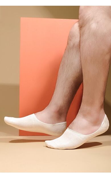 Aytuğ Erkek Modal Tekli Babet Çorap Ekru