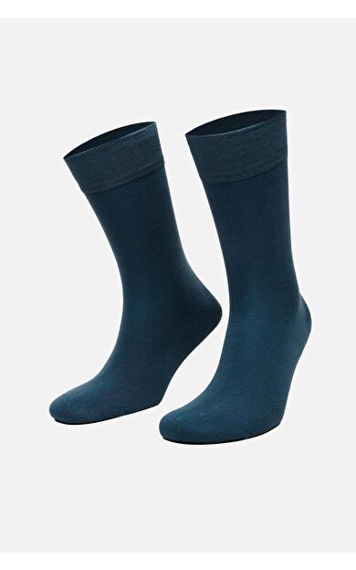 Aytuğ Erkek Pamuklu Tekli Soket Çorap Petrol Mavisi