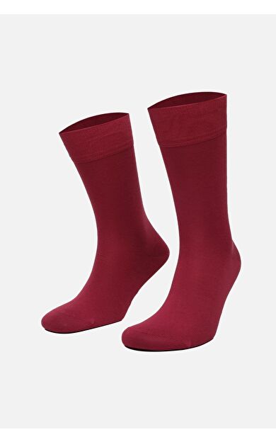 Aytuğ Erkek Pamuklu Tekli Soket Çorap Kırmızı