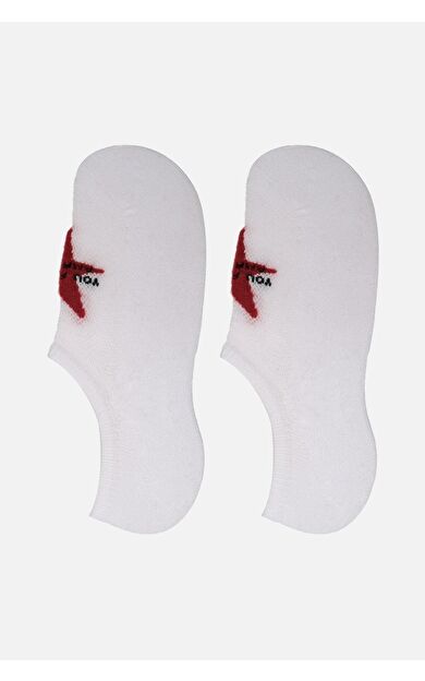 Aytuğ Kadın Bambu Tekli No Show Çorap Beyaz