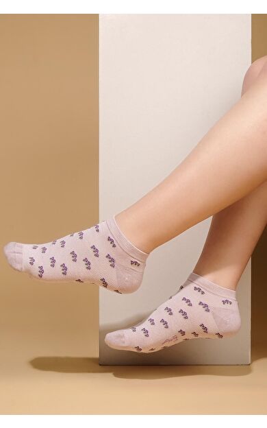 Aytuğ Kadın Bambu Tekli Patik Çorap Lila