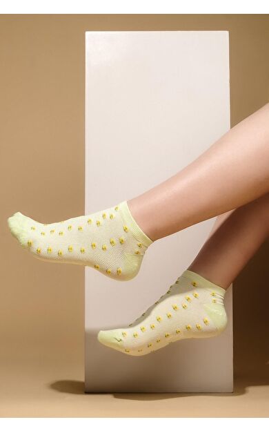 Aytuğ Kadın Bambu Tekli Patik Çorap Lime