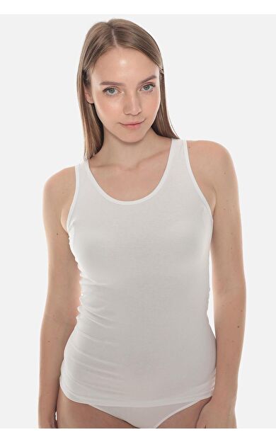 Aytuğ Kadın MODAL REGULAR FİT Askılı Atlet Beyaz