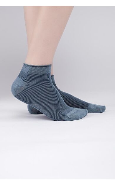 Aytuğ Kadın Modal Tekli Sneaker(Patik) Çorap Koyu Mavi