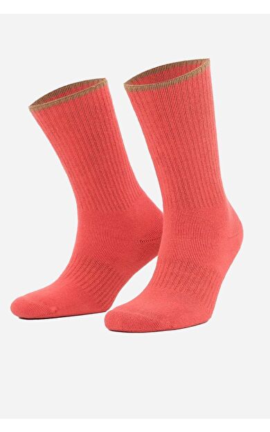 Aytuğ Kadın Pamuklu Tekli Havlu Soket Çorap Koyu Kırmızı