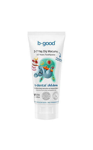 b-good b-dental 3-7 Yaş Çocuk Diş Macunu Florürsüz Meyve Karnavalı 50 ml