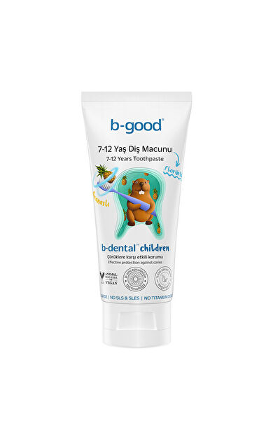 b-good b-dental 7-12 Yaş Çocuk Diş Macunu Florürlü Ananas 50 ml