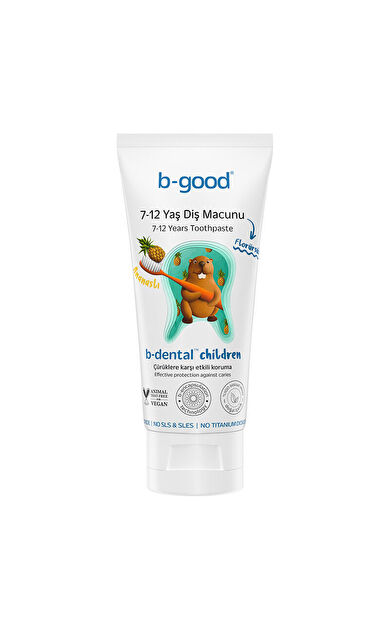 b-good b-dental 7-12 Yaş Çocuk Diş Macunu Florürsüz Ananas 50 ml