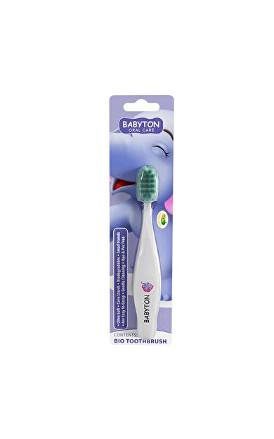 Babyton Bio Çocuk Diş Fırçası Ultra Yumuşak -Fil