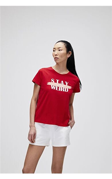 Bad Bear 21.03.07.008-C54 Stay Weird Tee Kadın T-Shirt