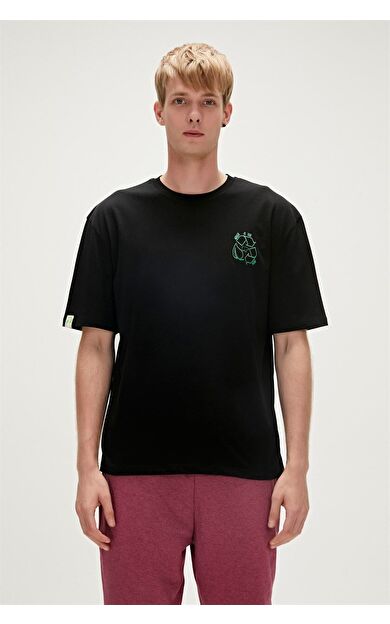 Bad Bear 23.01.07.003-C01 Re-Black Erkek T-Shirt