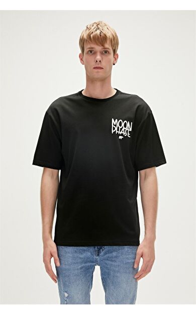 Bad Bear 23.01.07.030-C01 Moon Phase Erkek T-Shirt