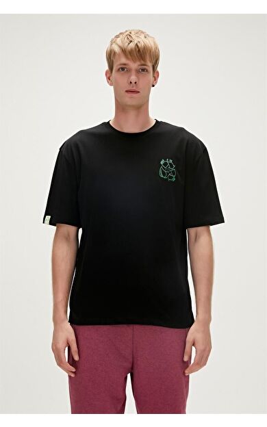 Bad Bear 23.01.07.003-C01 Re-Black Erkek T-Shirt