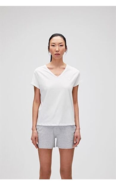 Bad Bear Vıolet V-Neck Tee Kadın Tişört 21.03.07.011