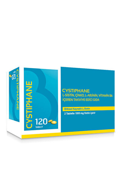 Bailleul Dermatoloji Cystiphane L-Sistin, Çinko, L-Arjinin, Vitamin B6 içeren Takviye Edici Gıda 120 Tablet