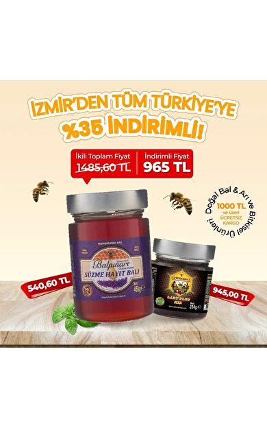 Hanımlara Özel ! | Balpınarı Süzme Hayıt Balı 450 g & Apitherbal Lady Plus Mix 250 g