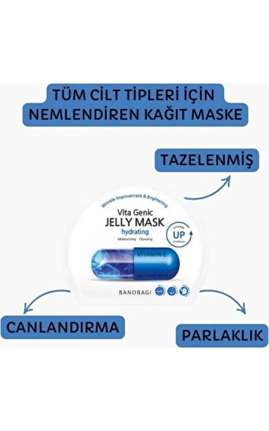 Vita Genic Jelly Mask Hydrating (Nemlendirici %100 Pamuk maske)