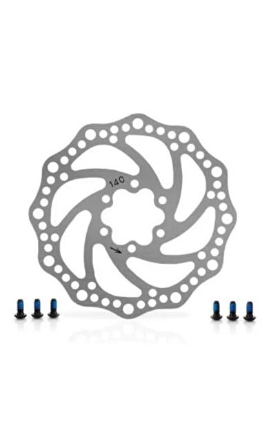 Baradine 6 Vida Rotor IS-DB02 Gümüş 140mm Bisiklet Hidrolik Fren Rotoru