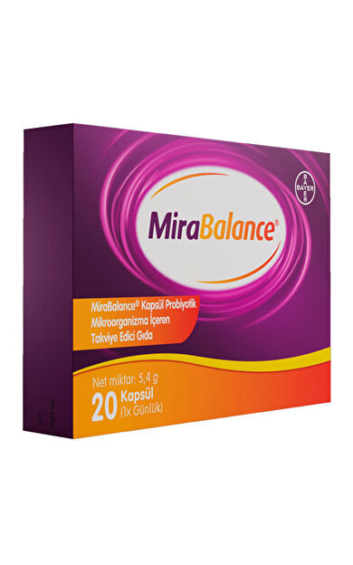 Bayer Mirabalance Probiyotik İçeren Takviye Edici Gıda 20 Kapsül