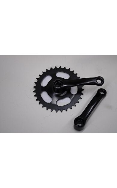 BMX BİSİKLET 36 T AYNAKOL KÖŞELİ MODEL SİYAH RENK BMX ORTA DİŞLİ