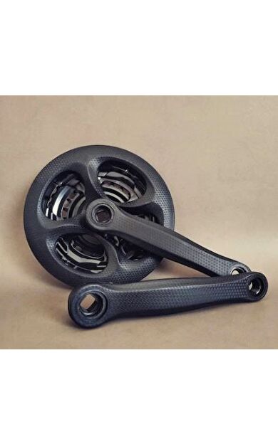 Karbon desen 3'lü bisiklet aynakol 24-34-42T 3x6/7/8S aynakol