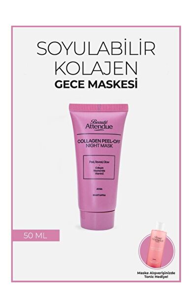 Beaute Attendue Beauté Attendue Collagen Peel-Off Night Mask – Soyulabilir Kolajen Gece Maskesi  Niasinamid & E Vitamini Içerikli
