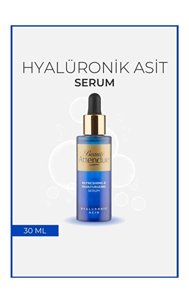 Beaute Attendue Hyaluronik Asit Yoğun Nemlendirici, Canlandırıcı Serumu (HYALURONİK ASİT %3)