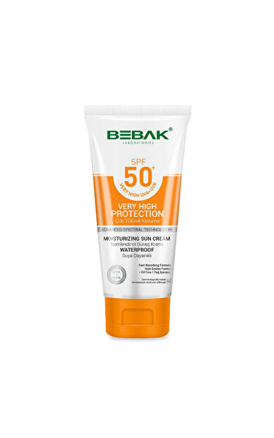 Bebak Spf50+ Yüksek Korumalı Nemlendirici Etkili Güneş Kremi 75 ml