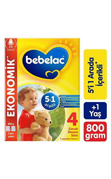 Bebelac 4 Çocuk Devam Sütü 1 Yaş+ 800 gr