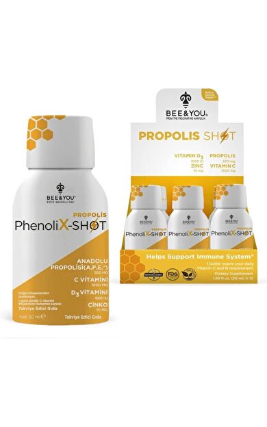 Bee&You PhenoliX-Shot Propolis 50 Ml 12'Li Kutu - SKT:02/2029