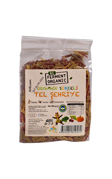 BEFERMENT Organik Sebzeli Tel Şehriye 200g
