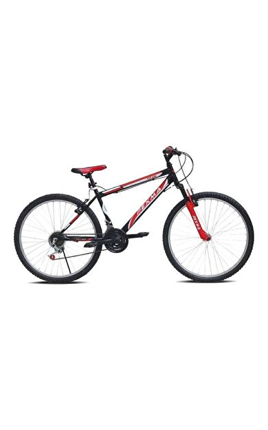 Belderia Pexma Titan 26" Jant 21 Vites Tek Amortisörlü Bisiklet - Siyah/Kırmızı