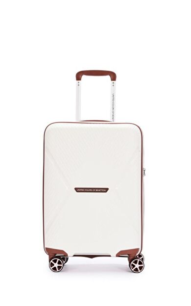 Benetton Trolley Valiz Beyaz Kabin Boy 14BNT3000-03-BY